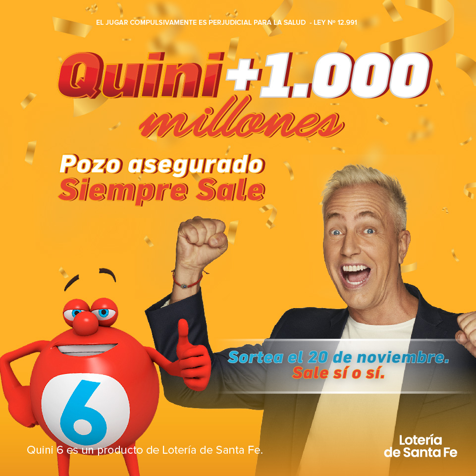DAFAS comercializa el sorteo “Quini +1000 millones” ISS La Pampa